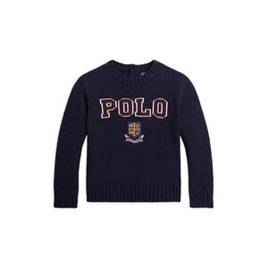 Polo Ralph Lauren Girls Logo Crest Cotton‎ Sweater Navy Size 6X 6 X NEW